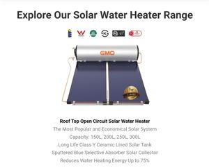 For sale solar water heaters