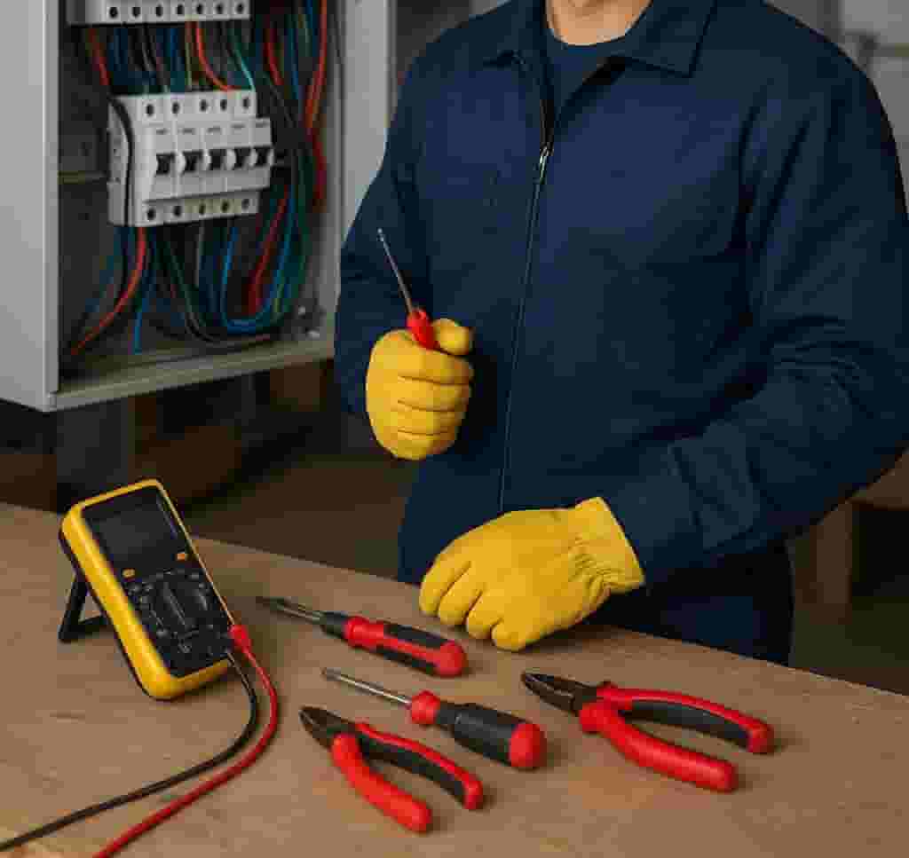  An electrician with accuracy in work and proficiency in creating safety