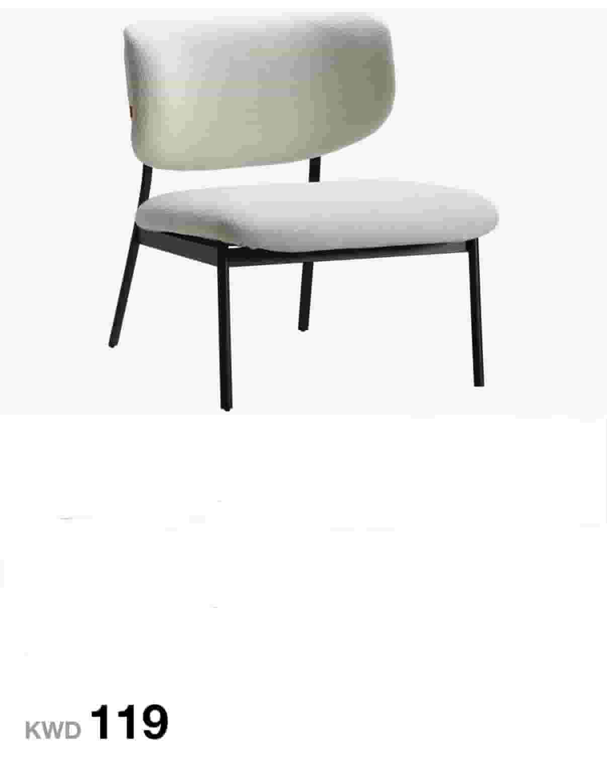 5 large reception chairs