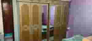 wardrobe and bed set  