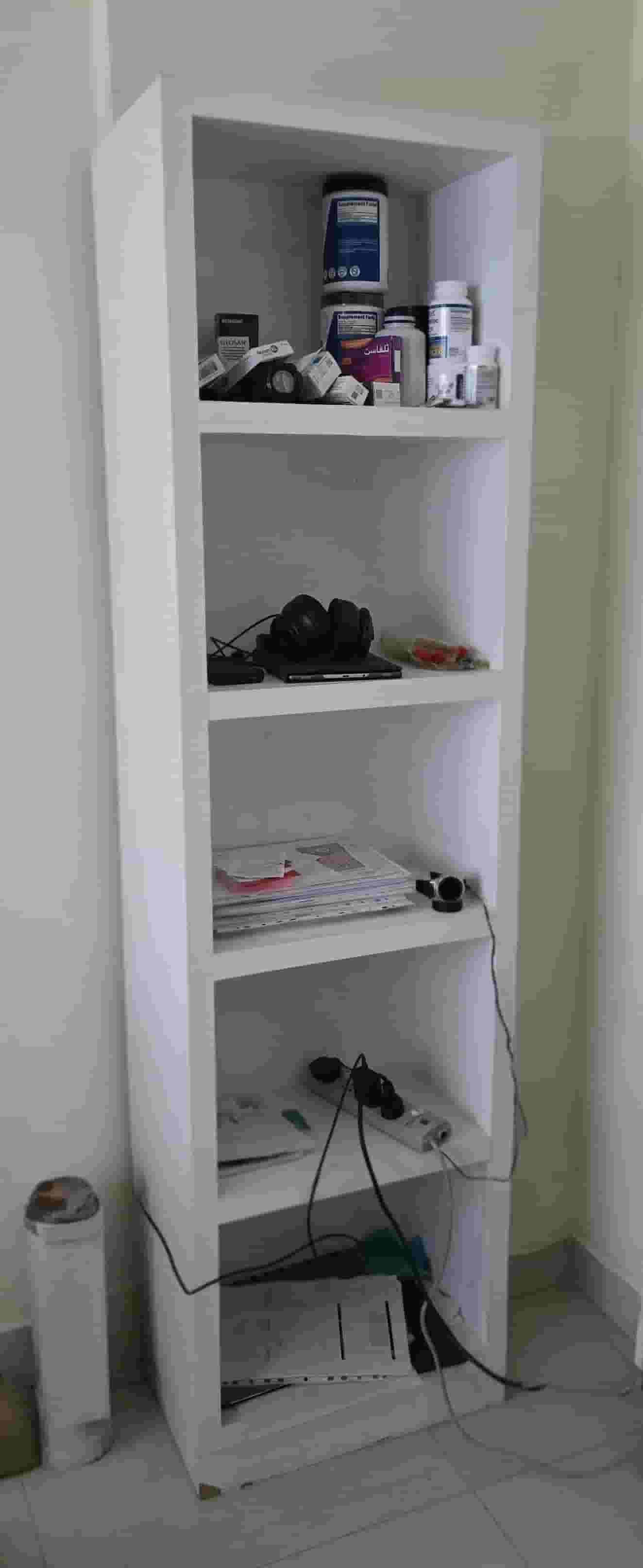 وحدة الأرفف وحدة رفوف خشبية