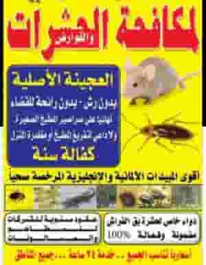 Control of all insects and rodents in all areas of Kuwait