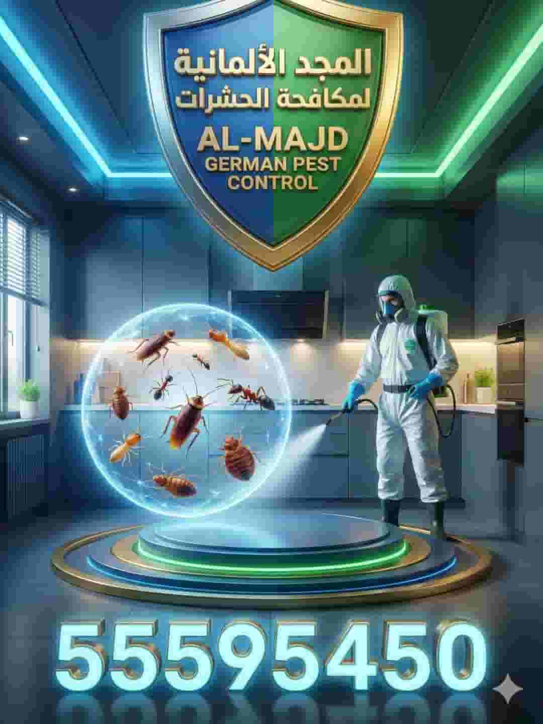 Pest control to get rid of cockroaches and all insects