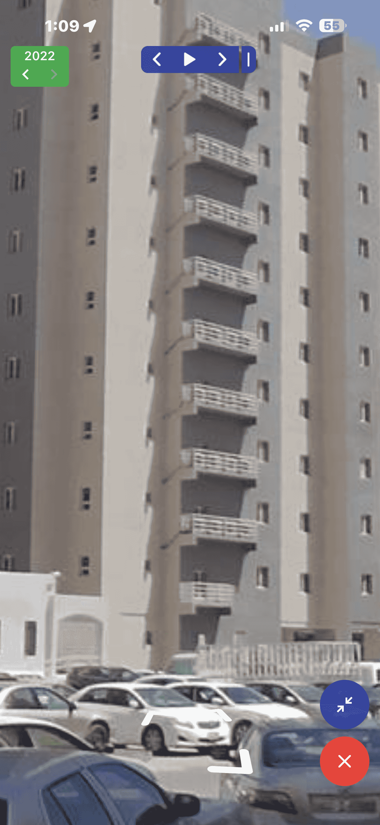 A building in Al-Jahra 500 m corner