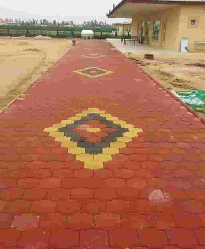 Interlocking tile, crabstone and landscaping teacher