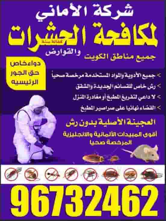 شركة الأماني لمكافحة الحشرات