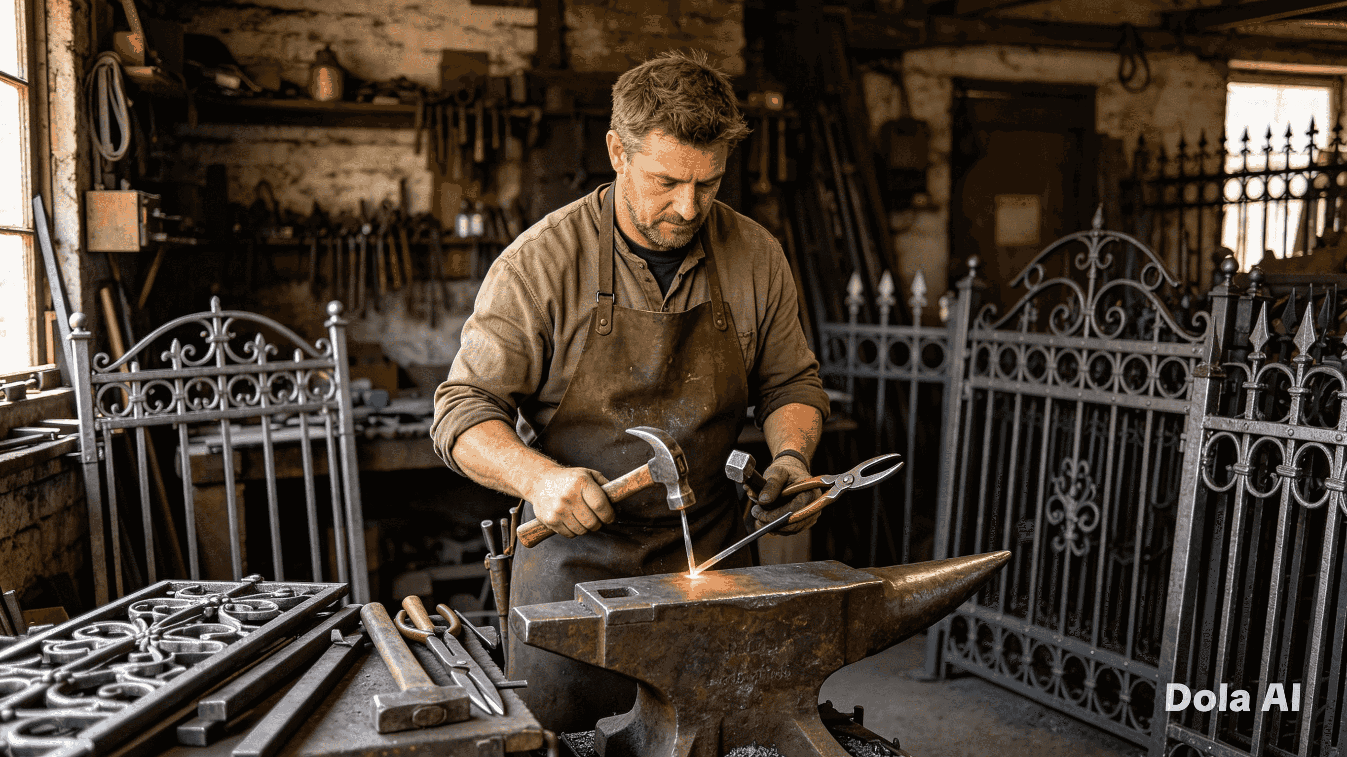 Professional blacksmith for all blacksmithing works in Kuwait