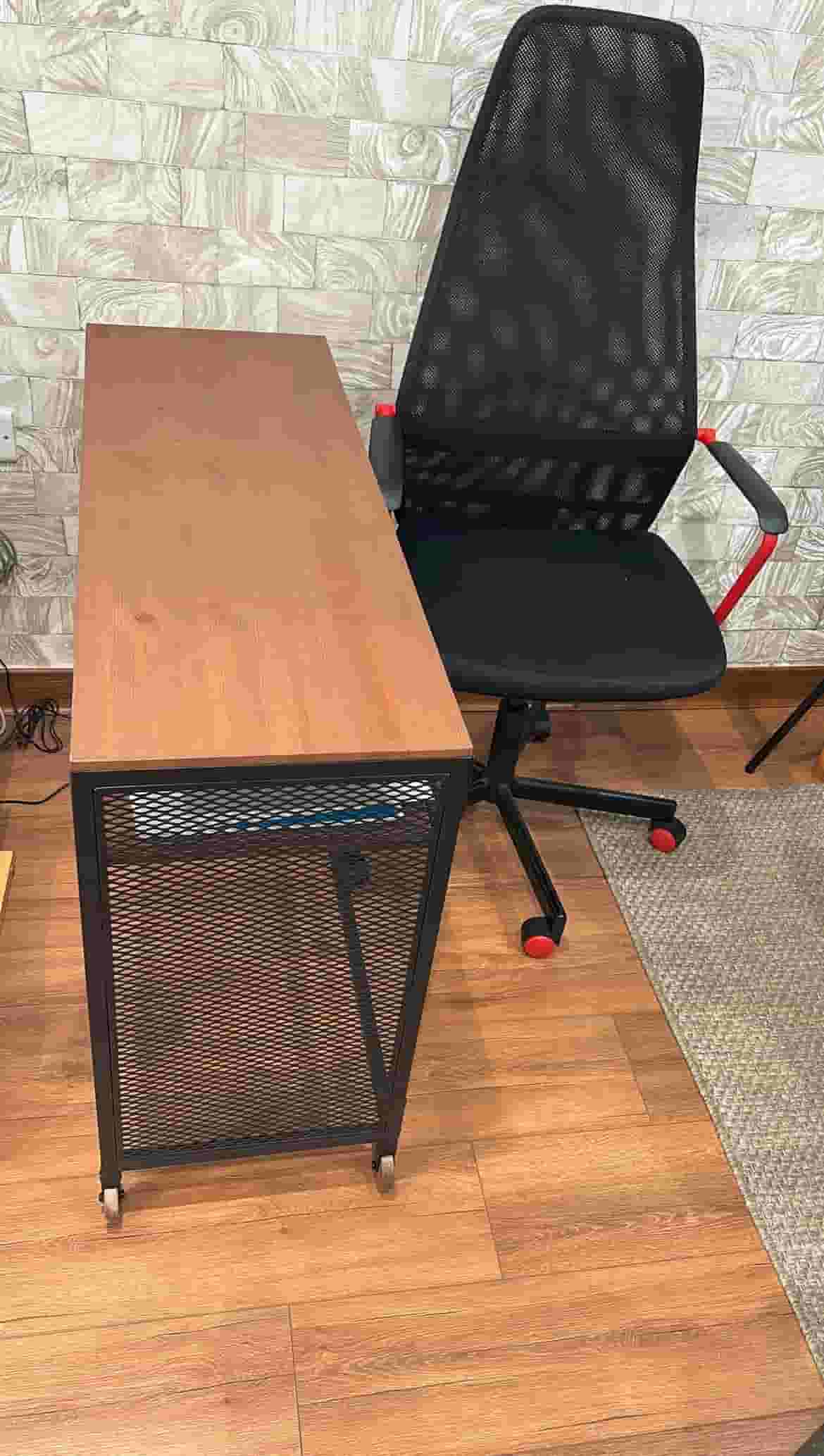 Small office dear with chair