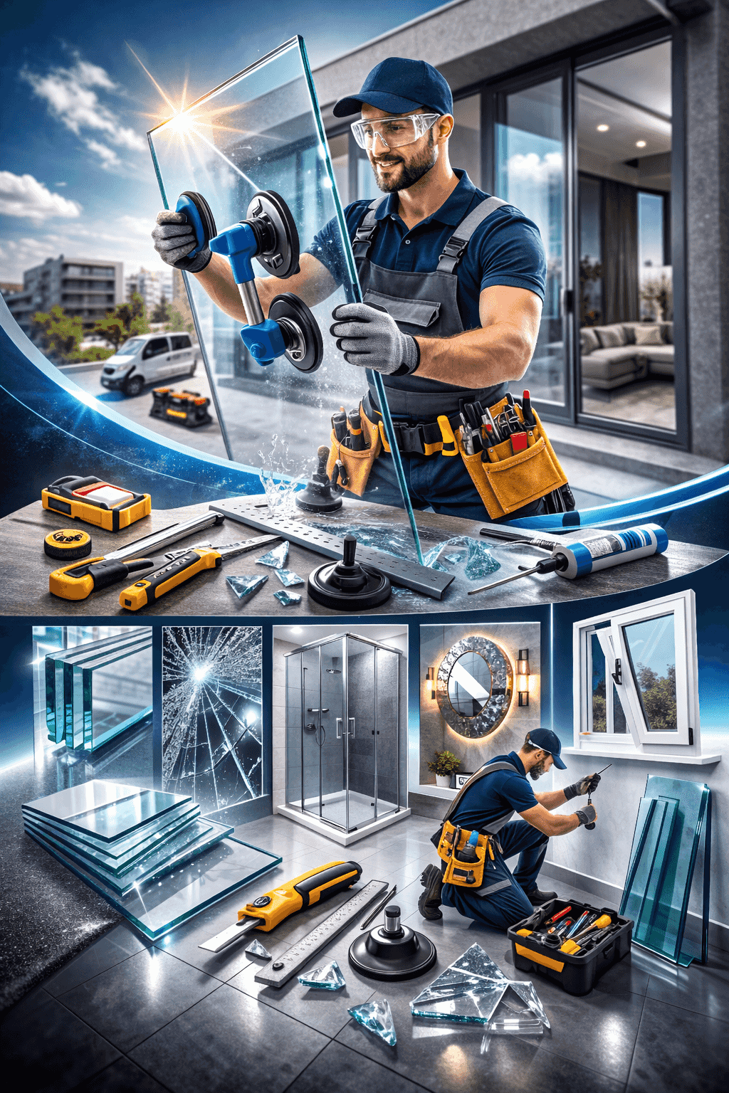 Professional glass technician - installation and maintenance of all types of glass