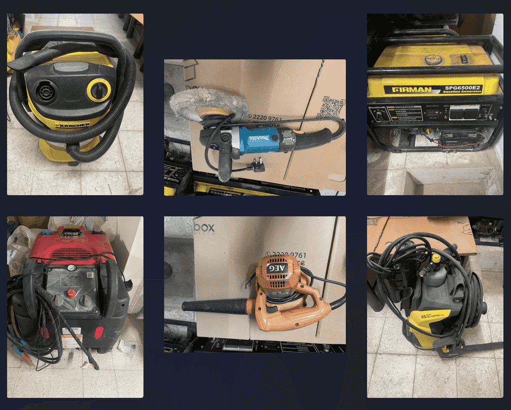 أدوات ومعدات كهربائية خاصة بمشروع غسيل سيارات للبيع 