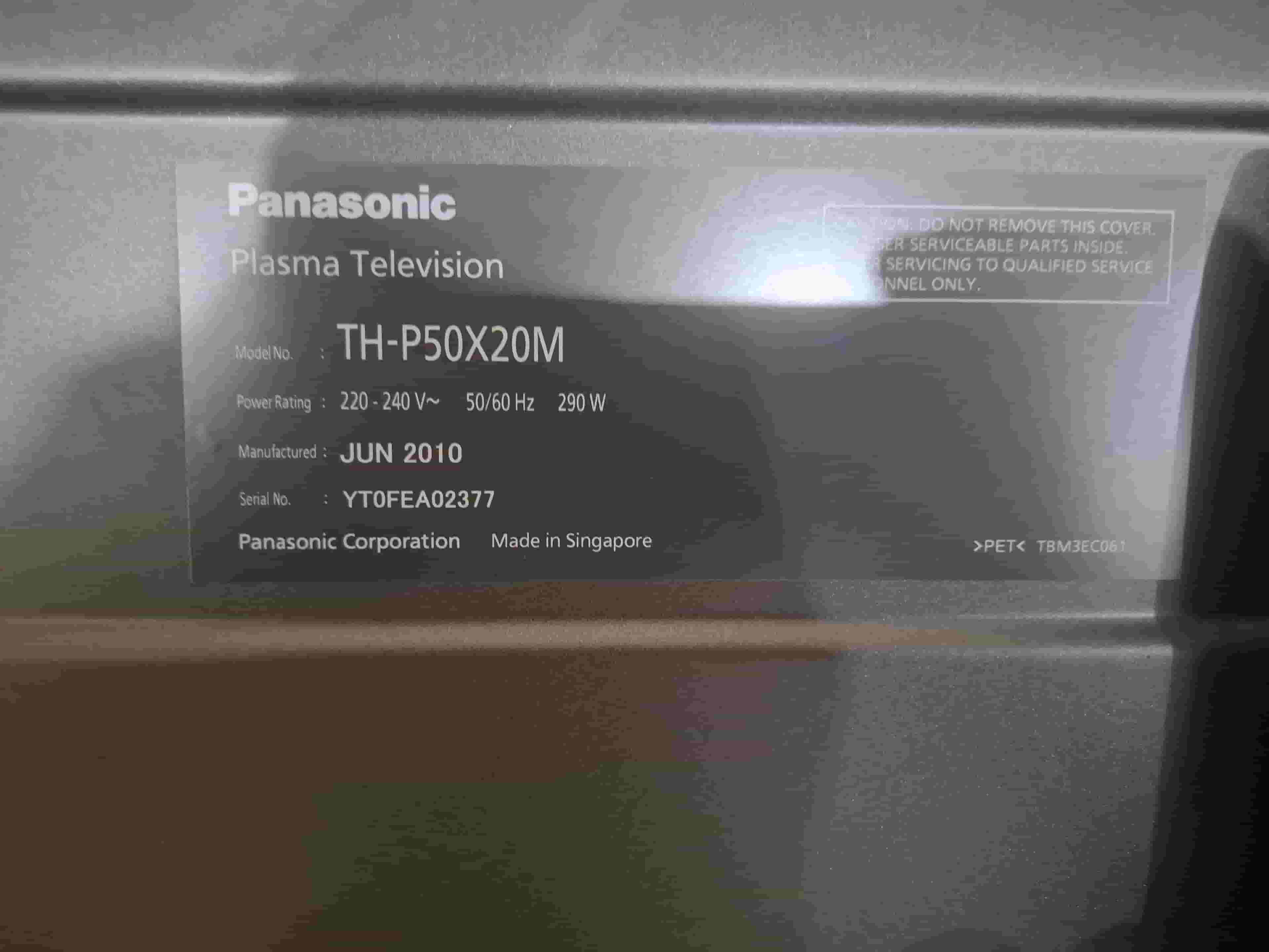 Panasonic plasma TV