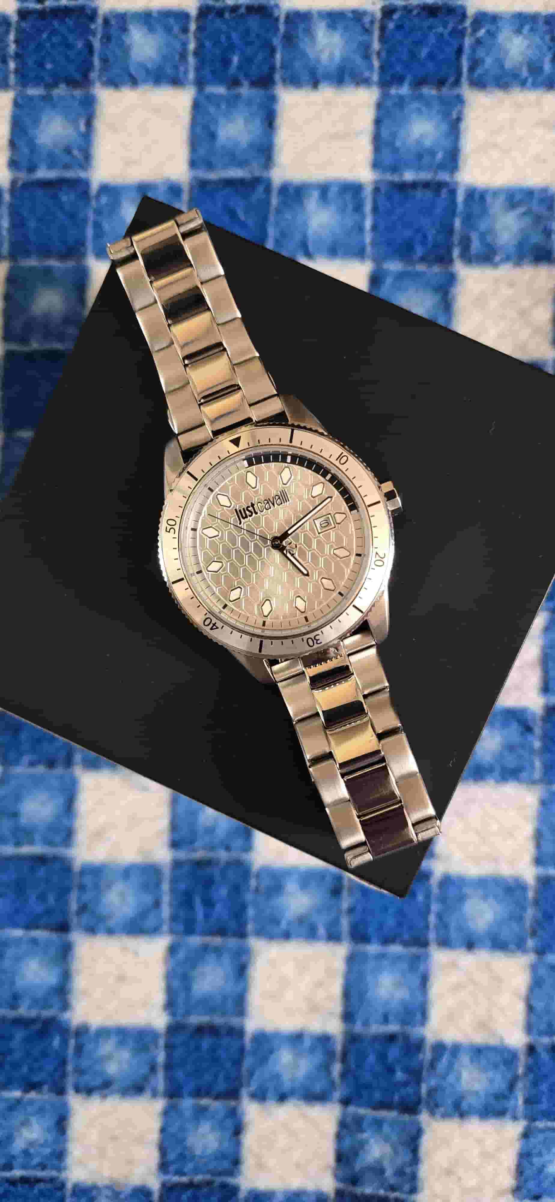 Just Cavalli watch for men made of stainless steel
