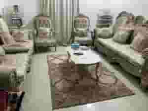 The sofa is in good condition