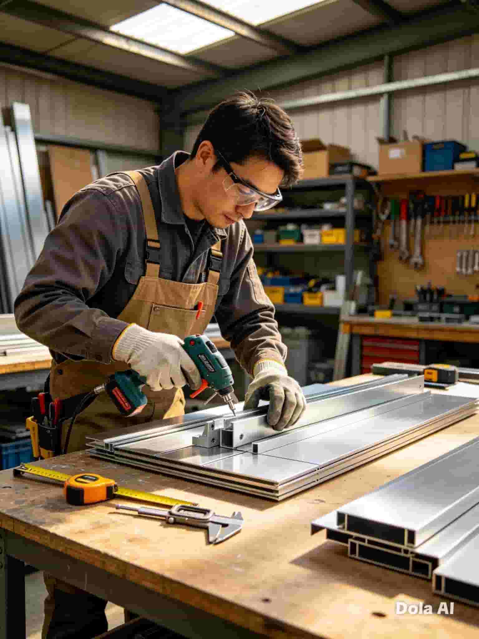 Professional aluminum technician