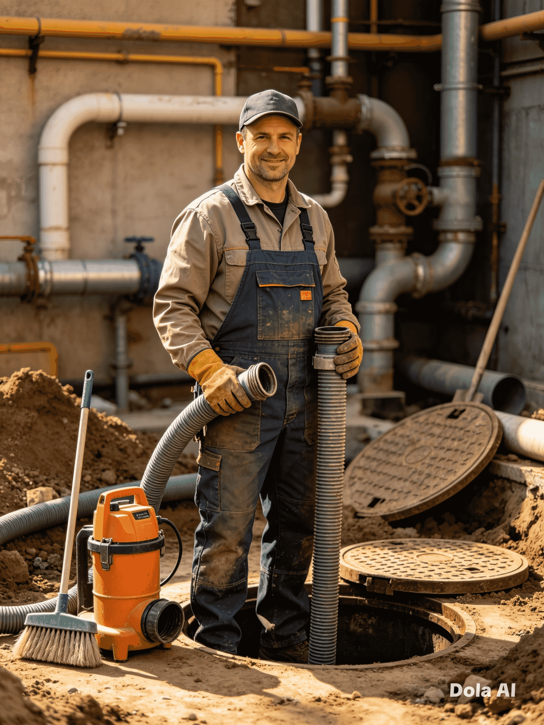 Professional drainage of sewers and sewers