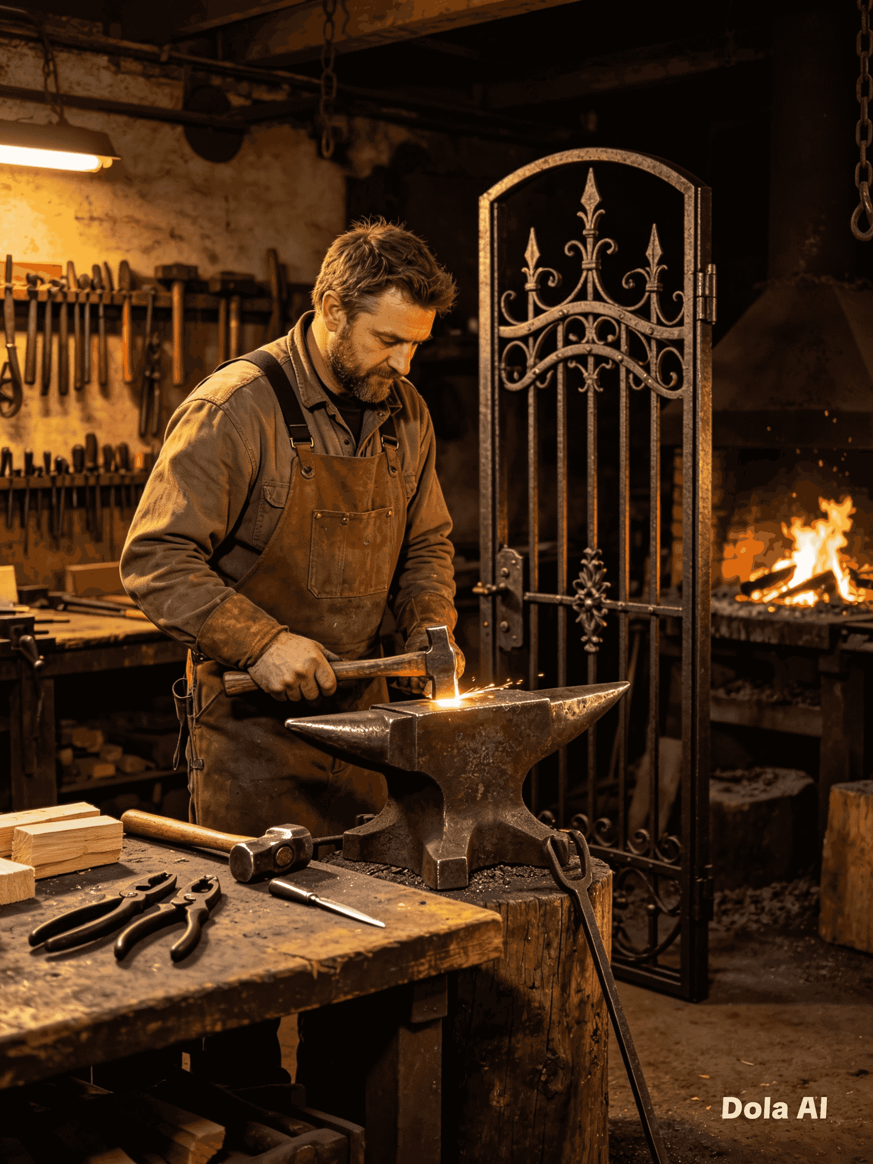 Professional blacksmith for all blacksmithing works