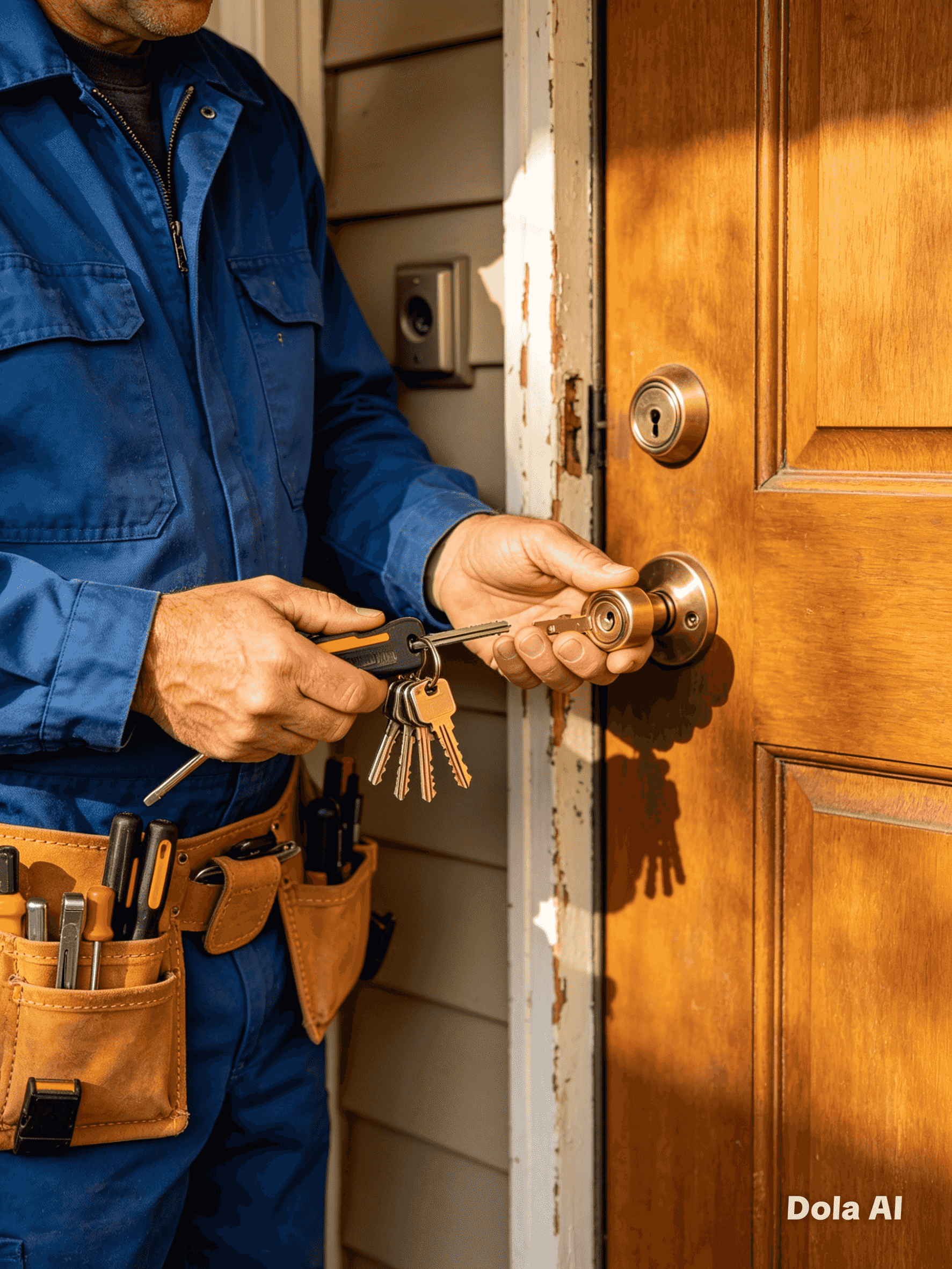 Lock and key technician and open closed doors 🔑