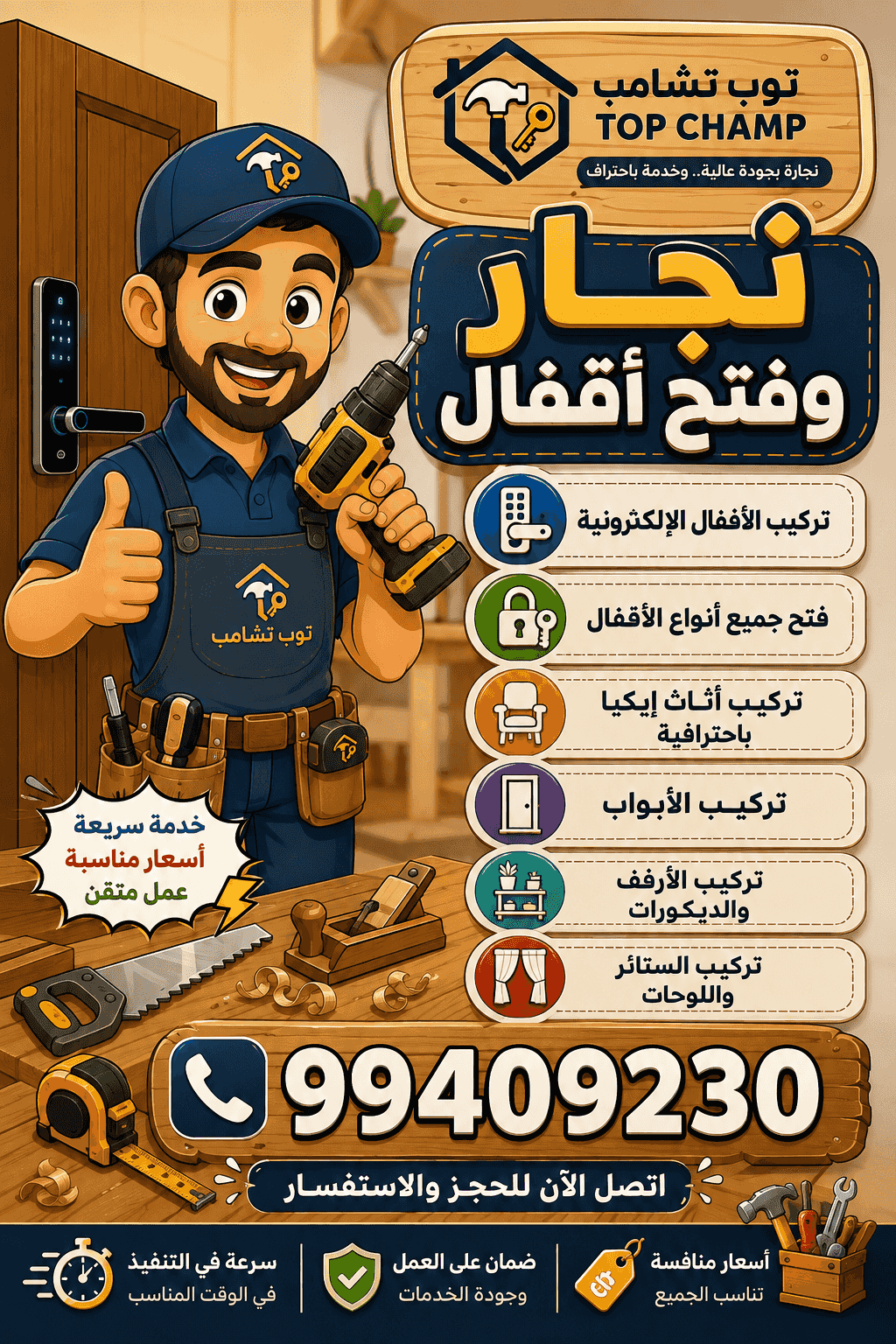نجار وفتح اقفال