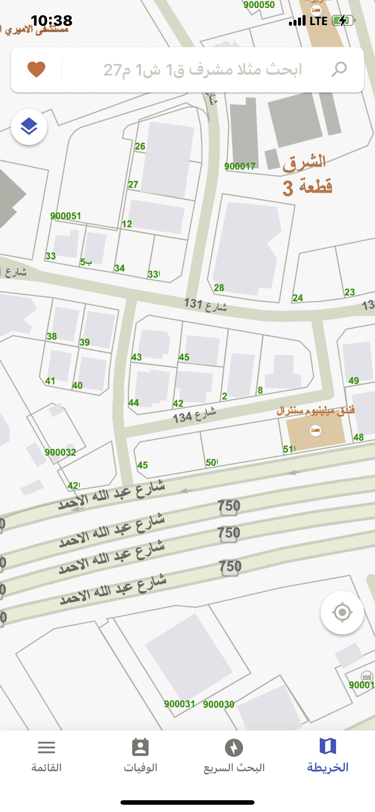 Land 1852 m. Dasman main street