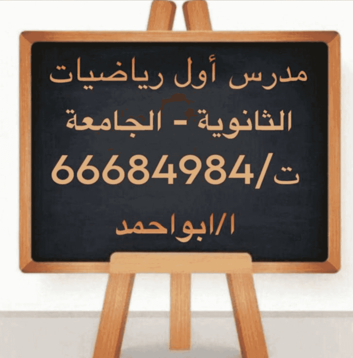 First teacher of mathematics and statistics for scientific and literary secondary school