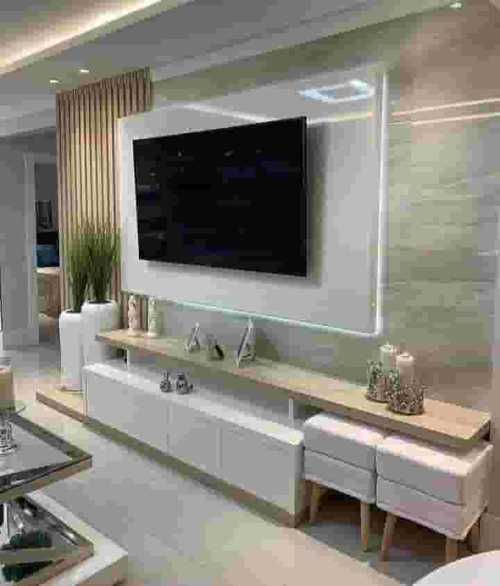 Wallpaper and decorations add a luxurious touch