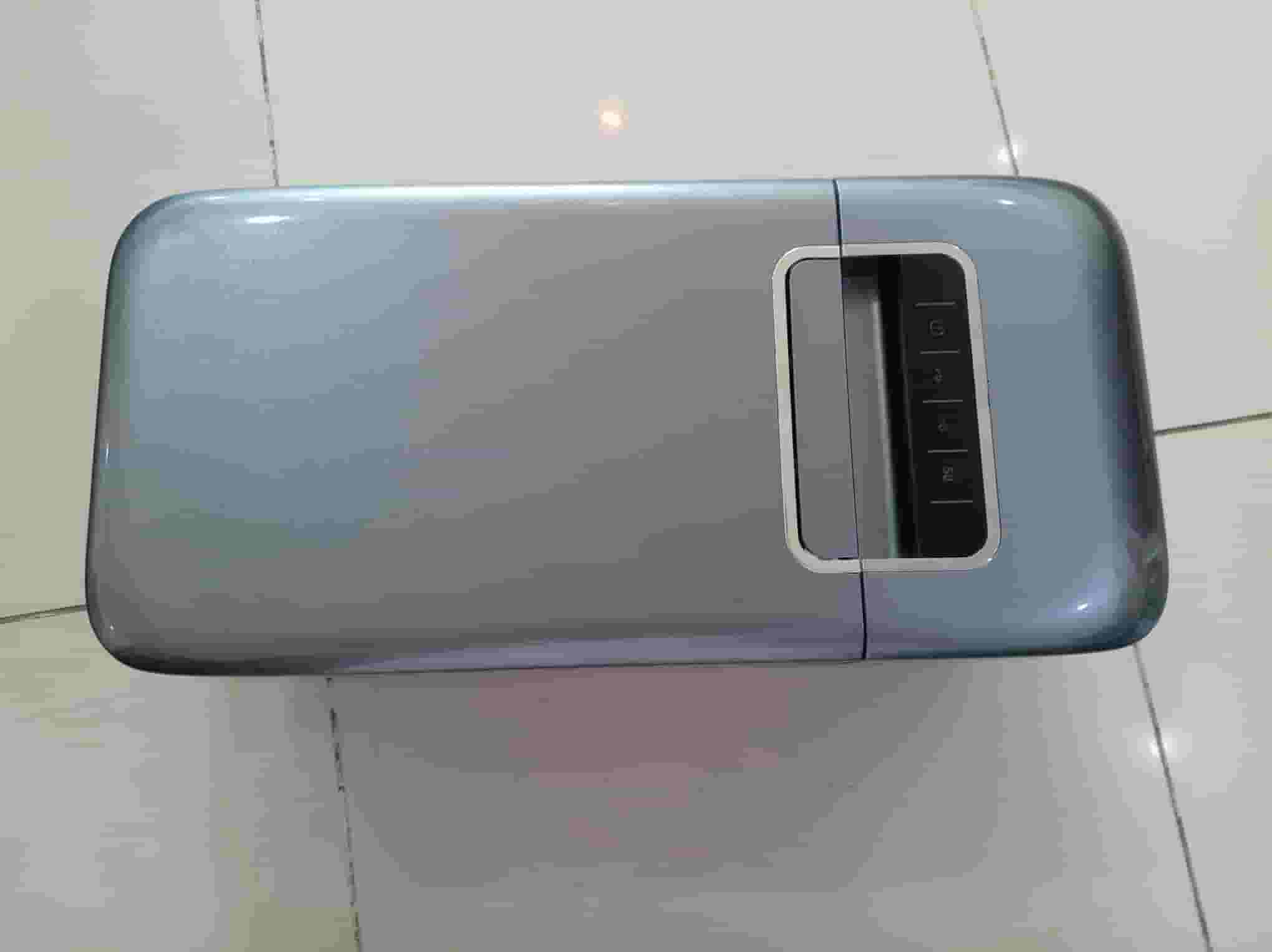 A new car refrigerator that has not been used