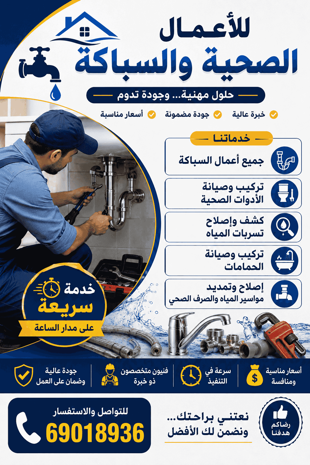 A sanitary contractor for all types of plumbing