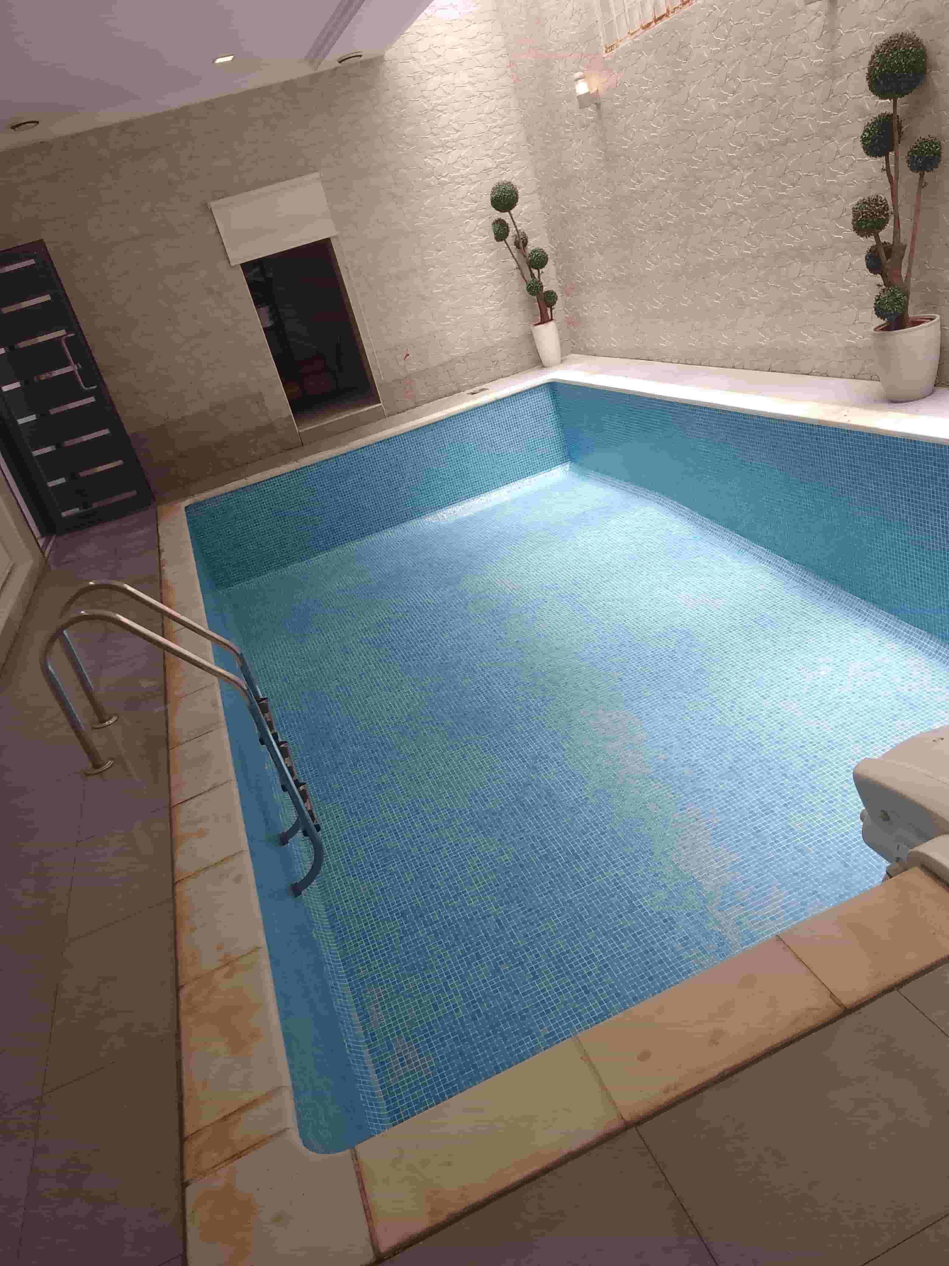 Washing and disinfecting swimming pools at the highest level of integrated service