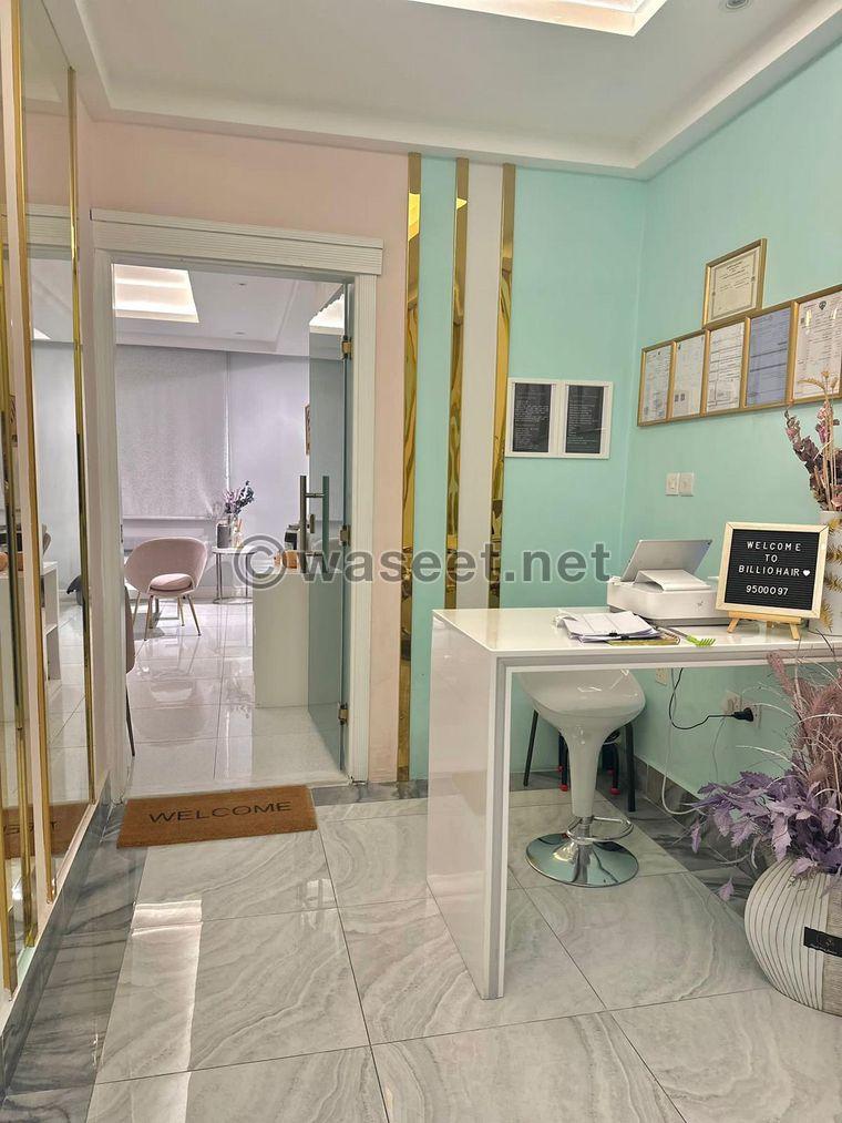 For sale, a women’s salon in Sabah Al-Salem, Block 1 1