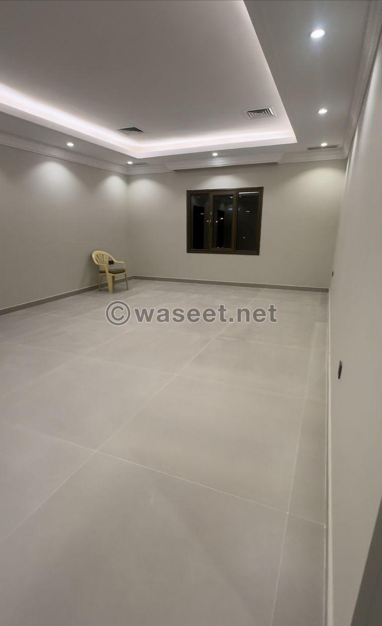 For rent the first floor in Al-Rawdah, an elegant building  0