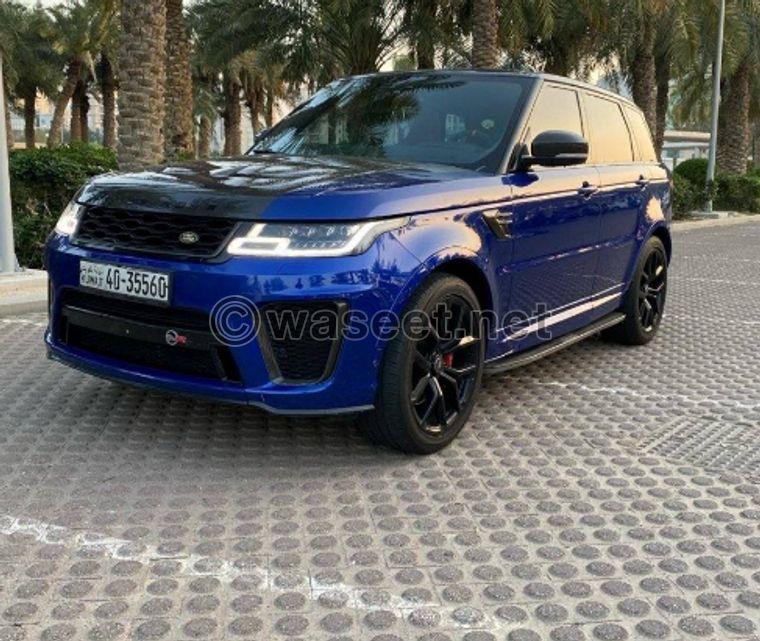 The car is the 2018 Range Rover SVR 0