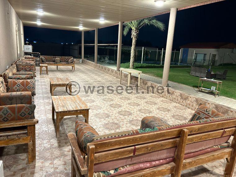 For rent a farm in Wafra for families 6