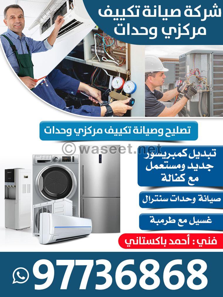 Maintenance of central air conditioning and units	 0