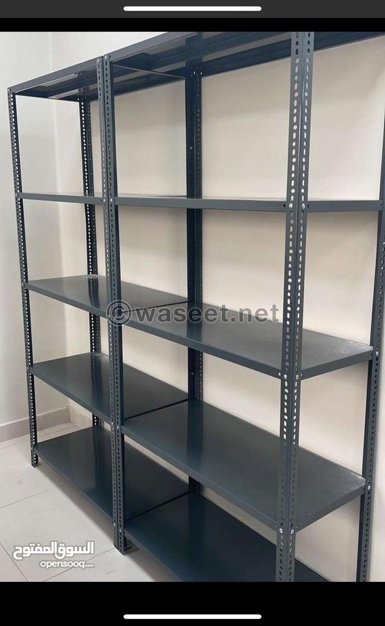  storage shelves of all types  6