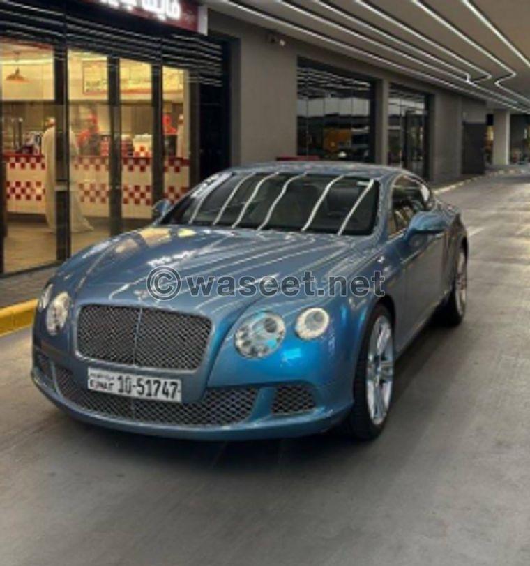 Bentley Continental 2012 model for sale 0