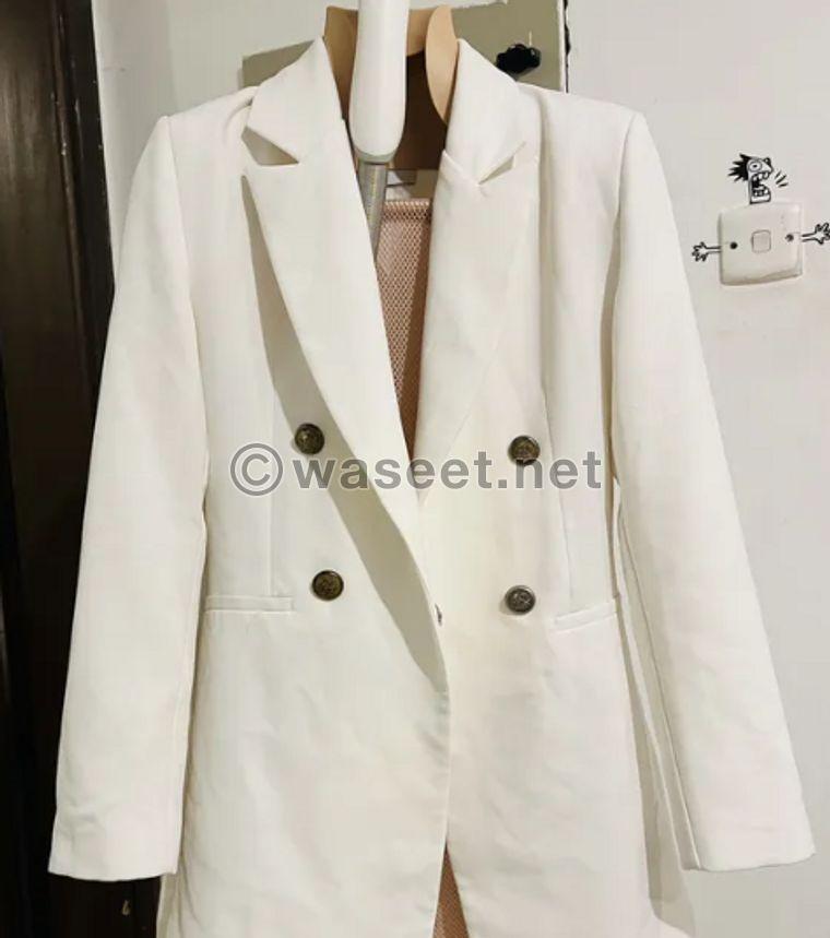 Used white blazer  0