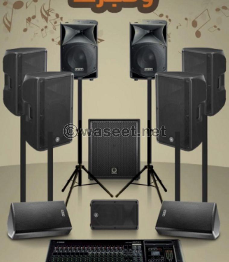 New speakers for rent with the sound engineer 0