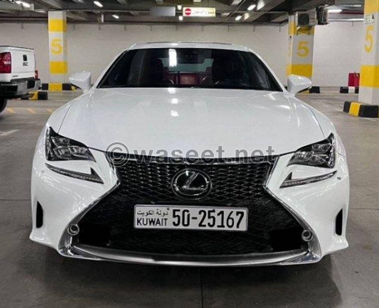 Lexus RC350 2017 model for sale 0