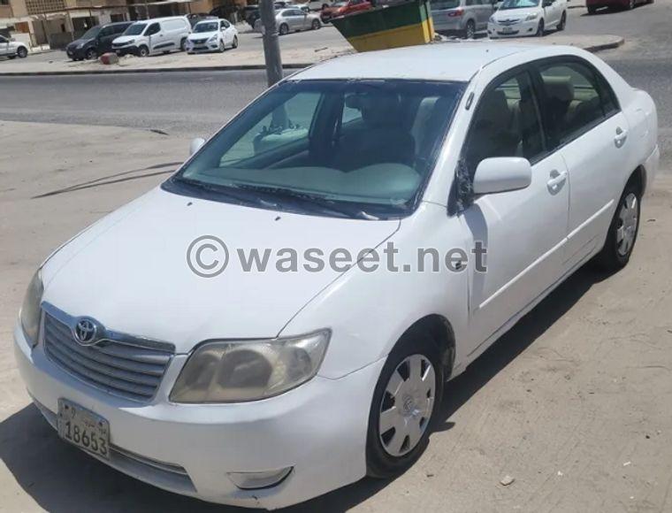 Toyota Corolla 2005 model for sale  0