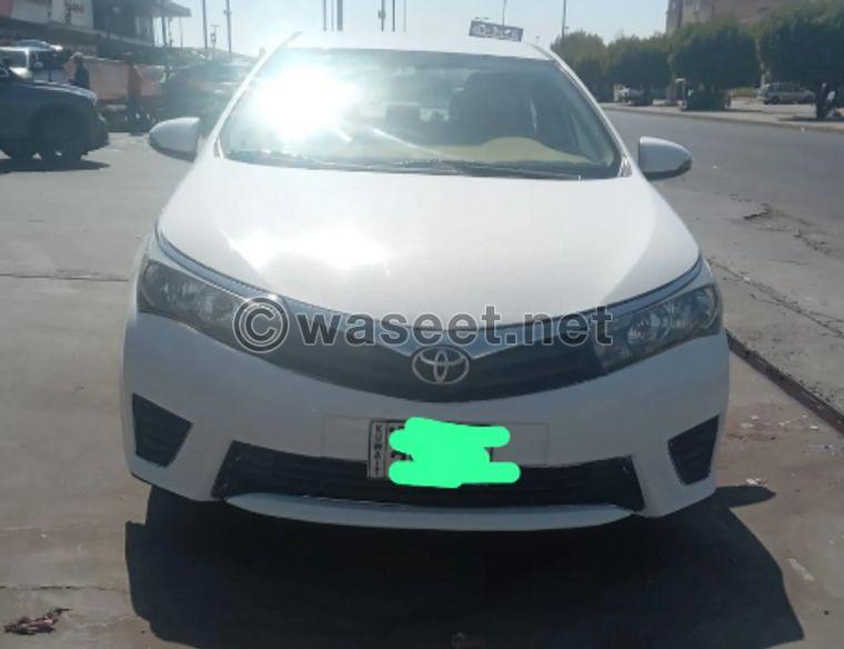 Toyota Corolla 2014 model for sale 0