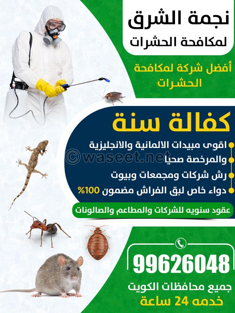 Combating all insects and rodents  0