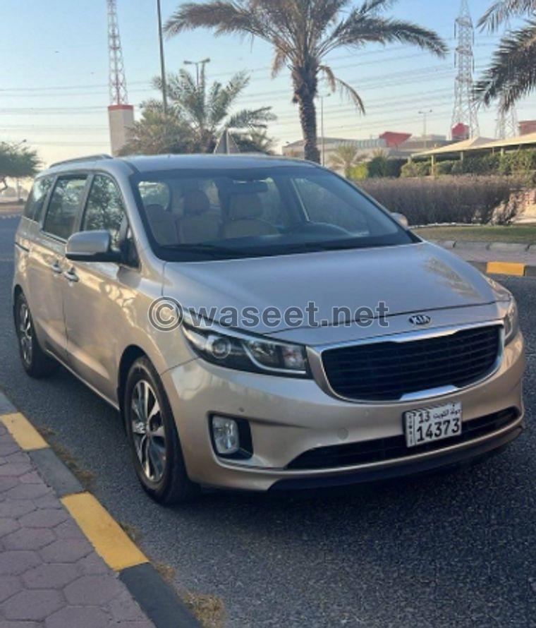 Kia Carnival 2016 model for sale 1