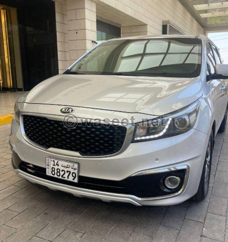 Kia Carnival 2016 model for sale 1