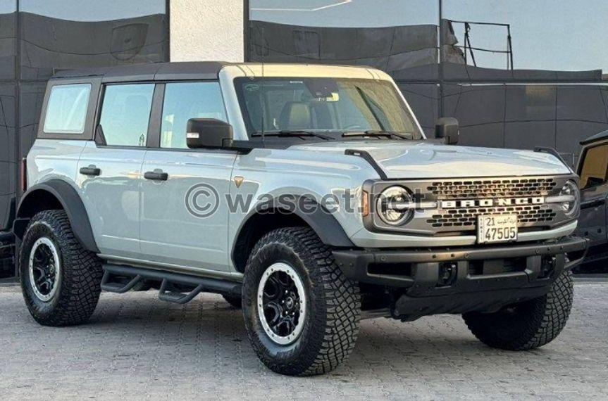 Ford Bronco Badlands model 2022 for sale 1