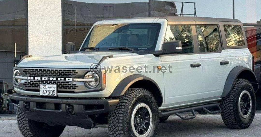 Ford Bronco Badlands model 2022 for sale 2