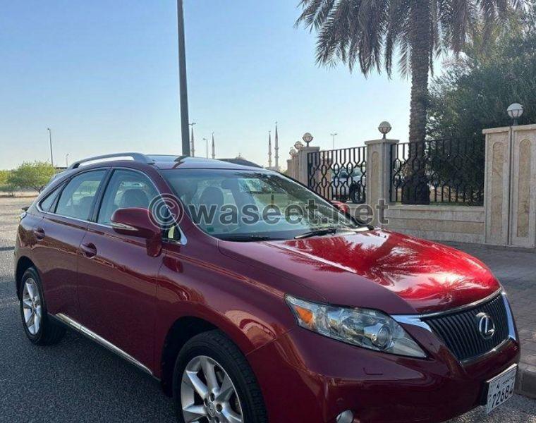 Lexus RX350 model 2010 2