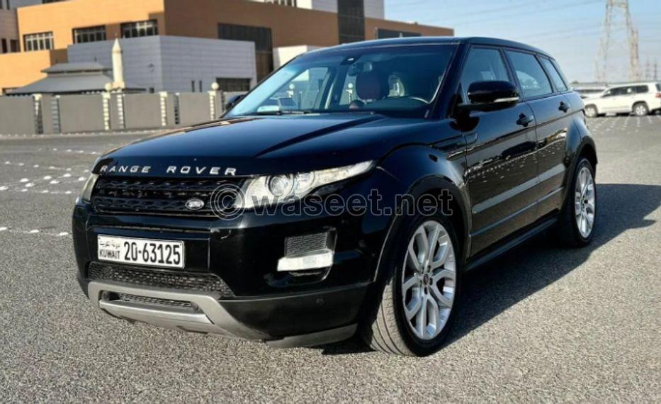 For sale Range Rover Evoque Prestige model 2013 0