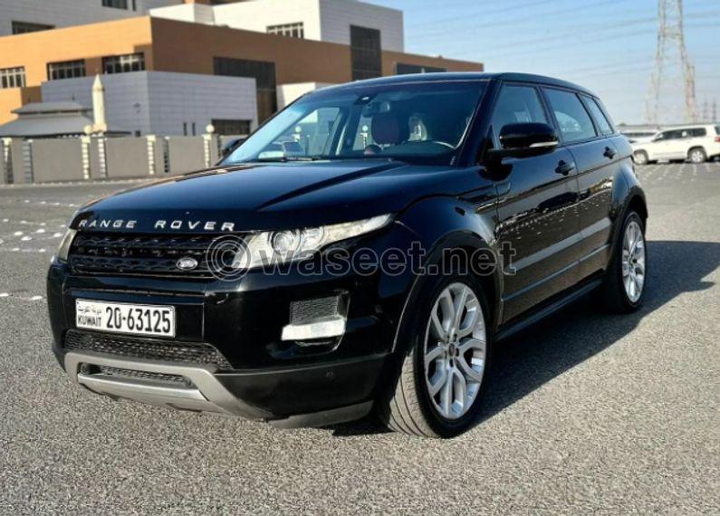 For sale Range Rover Evoque Prestige model 2013 5