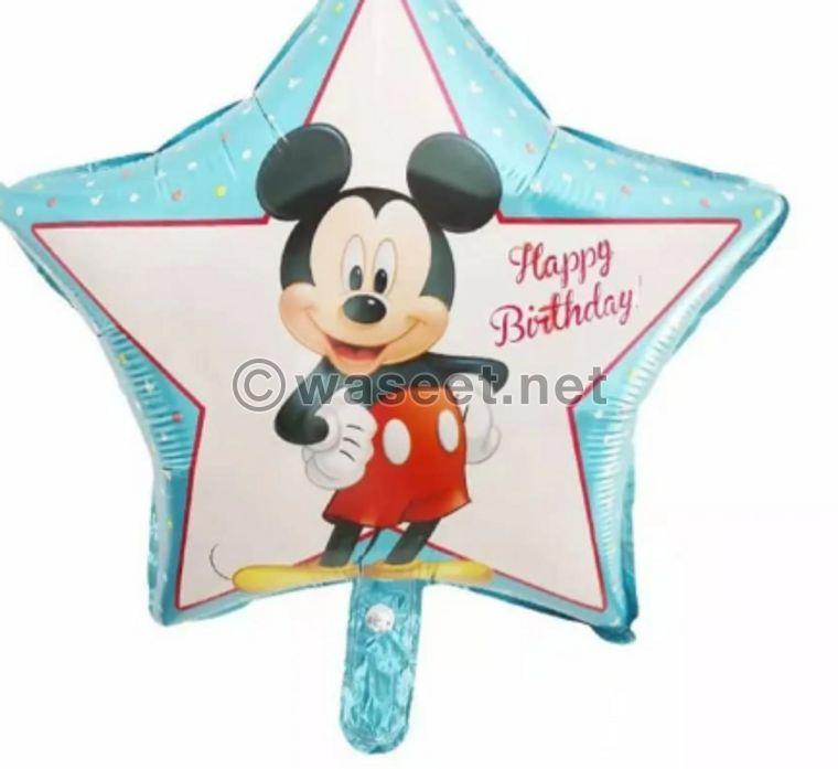 For sale helium balloons in Disney shapes 3