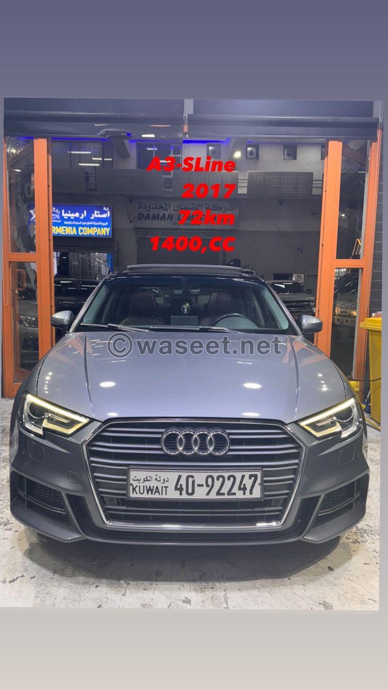 Audi A3 sline 2017 for sale 0